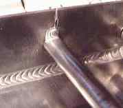 TIG welded sidewall connection of an element