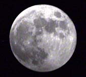 lune tlobjectif 400mm devant CCD mono lors d'une transmission ATV