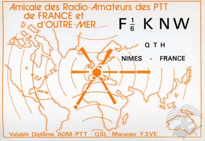 Carte QSL F6KNW, galerie F5AD